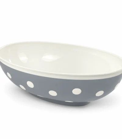3.2 L  Oval Spotty Bowl Without Lid
