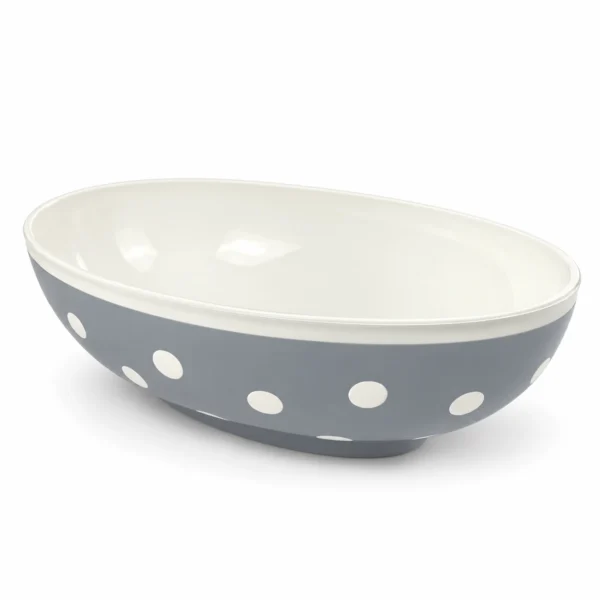 3.2 L  Oval Spotty Bowl Without Lid