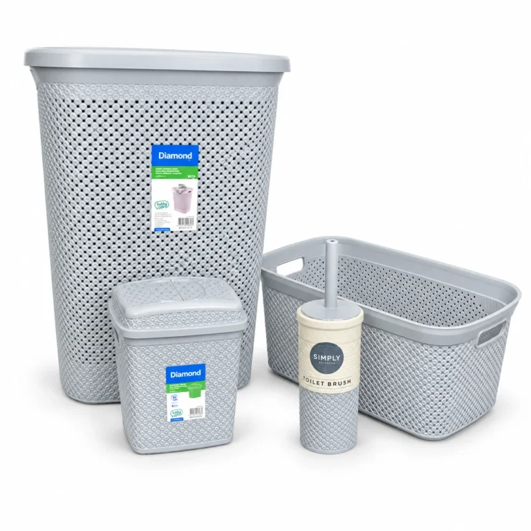 (4 PCs) Bathroom Set Diamond